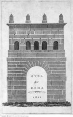 Titelbaltt zu A. Nibby, Le mura di Roma, Roma 1820 (21)