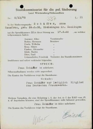 Schäffer, Anna