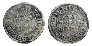 1/16 Taler, Kgl. Linie Frederik III (1648 - 1670) als Erzbischof von Bremen und Verden (1634 - 1648)