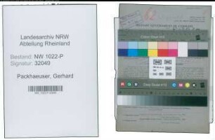 Entnazifizierung Gerhard Packhaeuser , geb. 28.05.1920 (Bahnbeamter)
