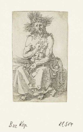 Schmerzensmann, sitzend