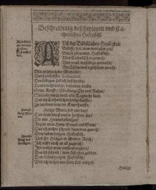 Beschreibung deß heyligen und Catholischen Hafenkäß.