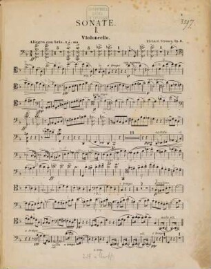 Sonate : in F Dur für Violoncell u. Pianoforte ; op. 6