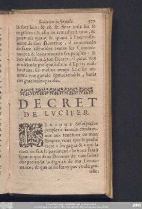 Decret De Lucifer.