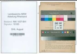 Entnazifizierung August Orth , geb. 21.03.1907 (Angestellter)