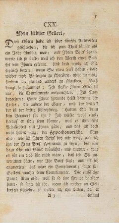 CXX. Mein liebster Gellert