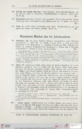 Illustrierte Bücher des 16. Jahrhunderts (Nr. 597 – 648)
