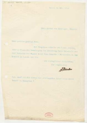 Brief an Siegmund von Hausegger : 02.05.1910