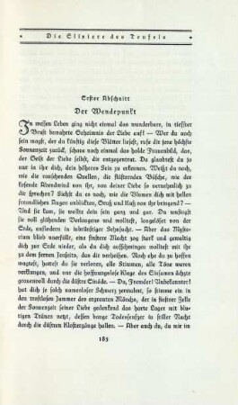 Erster Abschnitt Der Wendepunkt