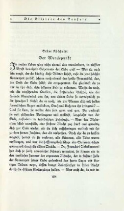 Erster Abschnitt Der Wendepunkt