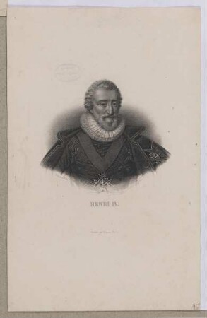 Bildnis des Heinrich IV., König von Frankreich
