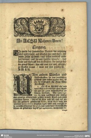 Leichenpredigt : Christliche Leich-Predigt. Eingang. Leich-Text. Erklärung. Lehr-Puncten. Gebet