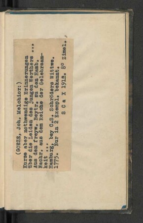 [Eingeklebter Vermerk.]
