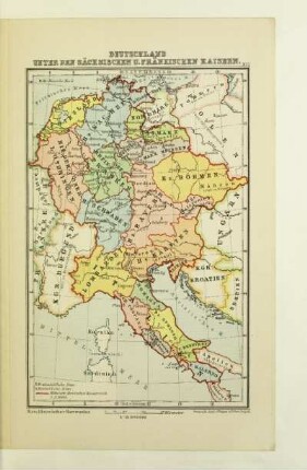 Deutschland unter den sächsischen u. fränkischen Kaisern