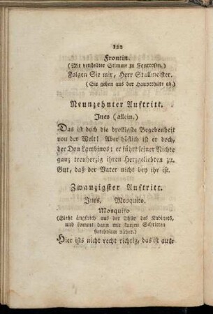 Neunzehnter Auftritt. Ines [...]