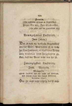 Neunzehnter Auftritt. Ines [...]
