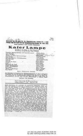 Kater Lampe