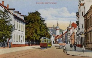 Postkartenalbum mit Motiven von Durlach. "Durlach. Hauptstrasse"