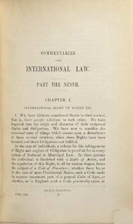 Commentaries upon international law, 3
