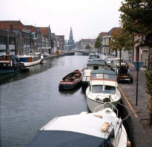 Alkmaar, Luttik Oudorp Gracht : Holland. Alkmaar. Historischer Stadtteil an der Luttik Oudorp Gracht