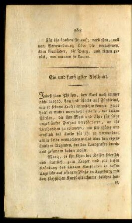 Ein und funfzigster Abschnitt. - Sechzigster Abschnitt.