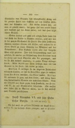 31. Papst Alexander VI. und sein Sohn Cäsar Borgia
