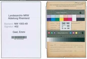 Entnazifizierung Emmi Gast , geb. 25.02.1900 (Lehrerin)
