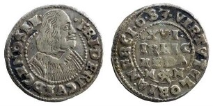 1/16 Taler, Hzgl. Schleswig-Holstein-Gottorpische Linie, Friedrich III. (1616 - 1659)