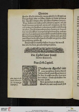 Die Epistel sanct Pauli zu den Galatern