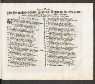 Friedens-Gemähld ... Anno 1714. ausgetheilet ...