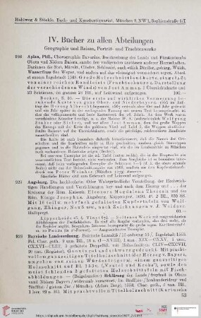 IV. Bücher zu allen Abteilungen (Nr. 926 - 950)