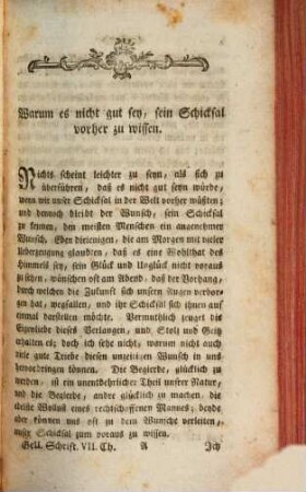 Gellerts sämmtliche Schriften, VII. Theil. Gellerts Abhandlungen und Reden