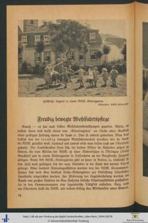 Freudig bewegte Wohlfahrtspflege.