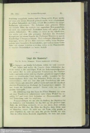 Lügt die Kamera?