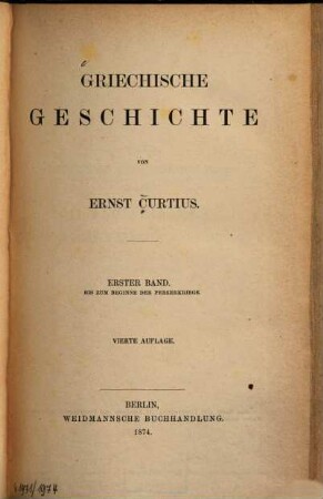 Griechische Geschichte, 1. Bis zum Beginne der Perserkriege