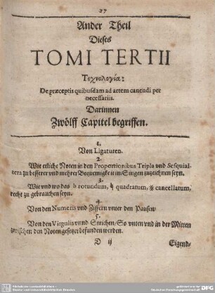 Ander Theil Dieses TOMO TERTII
