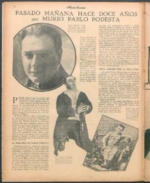 Pasado mañana hace doce años que murio Pablo Podesta : Nos recuerda en esta nota Héctor Ricardoni