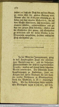 Unvermuthete Veränderungen