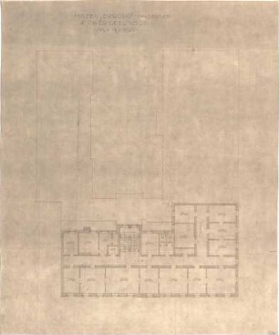 Fischer, Theodor; Innsbruck (Österreich); Hotel Europa, Erweiterung - Grundriss 4. OG
