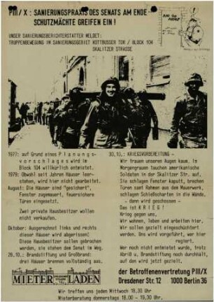Flugschrift: PIII/X Sanierungspraxis des Senats am Ende ..., 1979