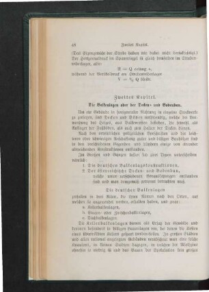 Zweites Kapitel. Die Balkenlagen oder der Decken- und Bodenbau