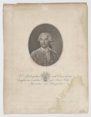 Bildnis des J. C. von Cunzmann
