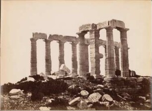 Poseidontempel am Kap Sunion: Ansicht Säulen