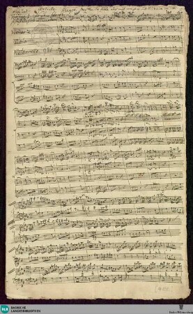 Concertos - Mus. Hs. 981 : fl, vl (2), vla, vlc; D; GroF 828