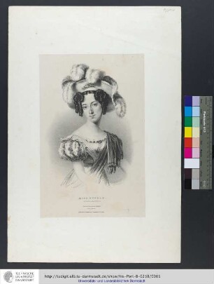 Miss Byfeld as Clara in the Duenna / painted and drawn on stone by C. Hamburger