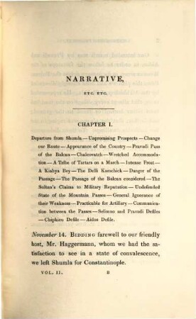 Narrative of a journey across the Balcan, by the two passes of Selimno and Pravadi; also of a visit to Azani, and other newly discovered ruins in Asia Minor, in the years 1829-30 : in two volumes, Vol. 2.
