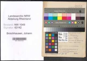 Entnazifizierung Johann Broichhausen , geb. 30.04.1904 (Buchhalter)