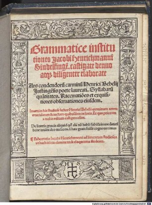 Grammaticae institutiones