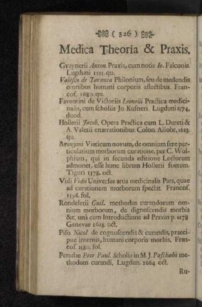 Medica Theoria & Praxis.