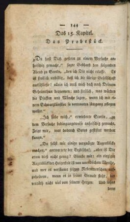Das 15. Kapitel. Das Probestück.